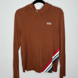 Sol Los Angeles Overlap Hoodie Brown Women’s Medium